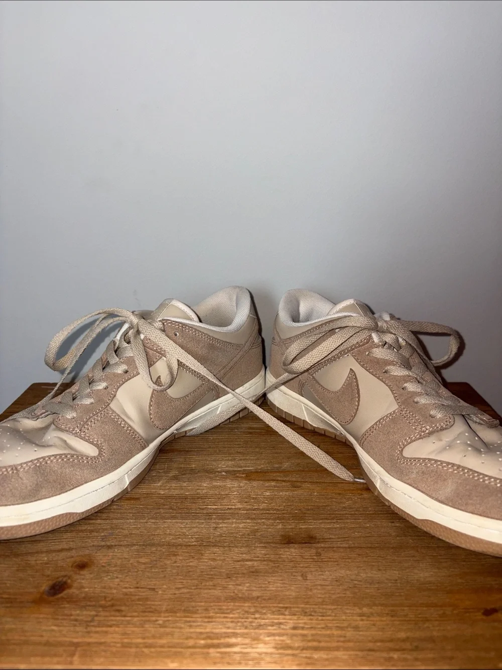 Nike Beige and Cream Low-Top Sneakers